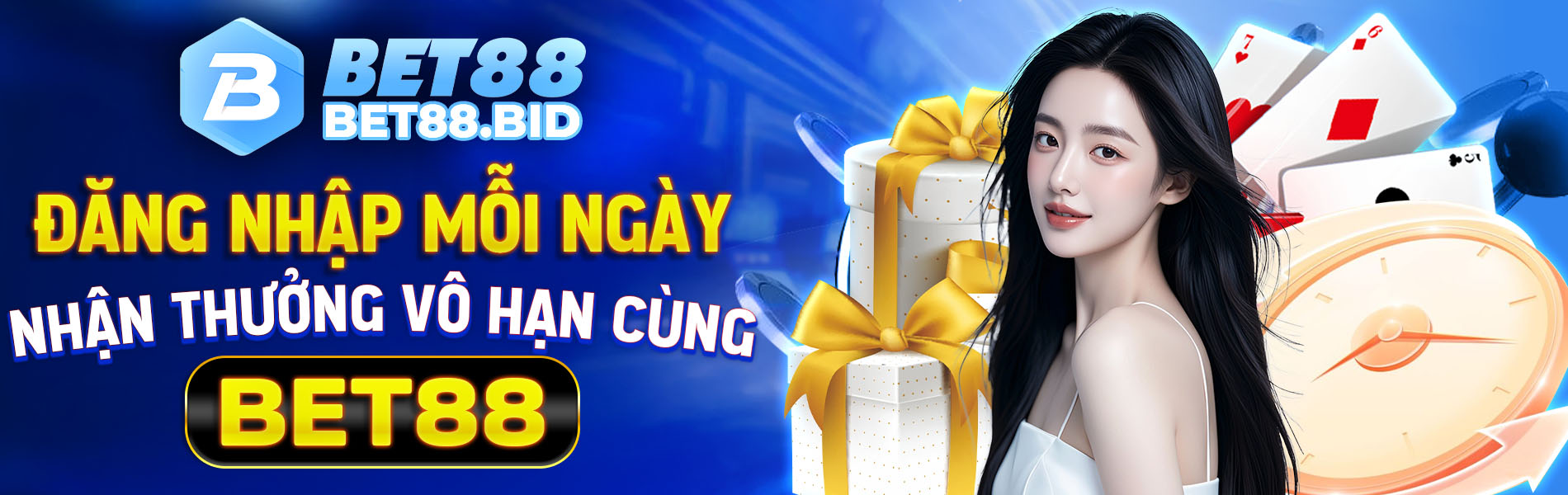 đăng nhập mỗi ngày, nhận thưởng vô hạn cùng Bet88